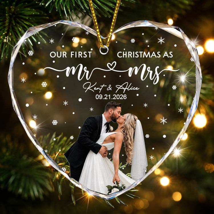 our-first-christmas-as-mr-and-mrs-custom-newlywed-couple-photo-personalized-ornament-1