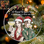 we-never-walk-alone-custom-photo-watercolor-besties-gift-personalized-ornament-2